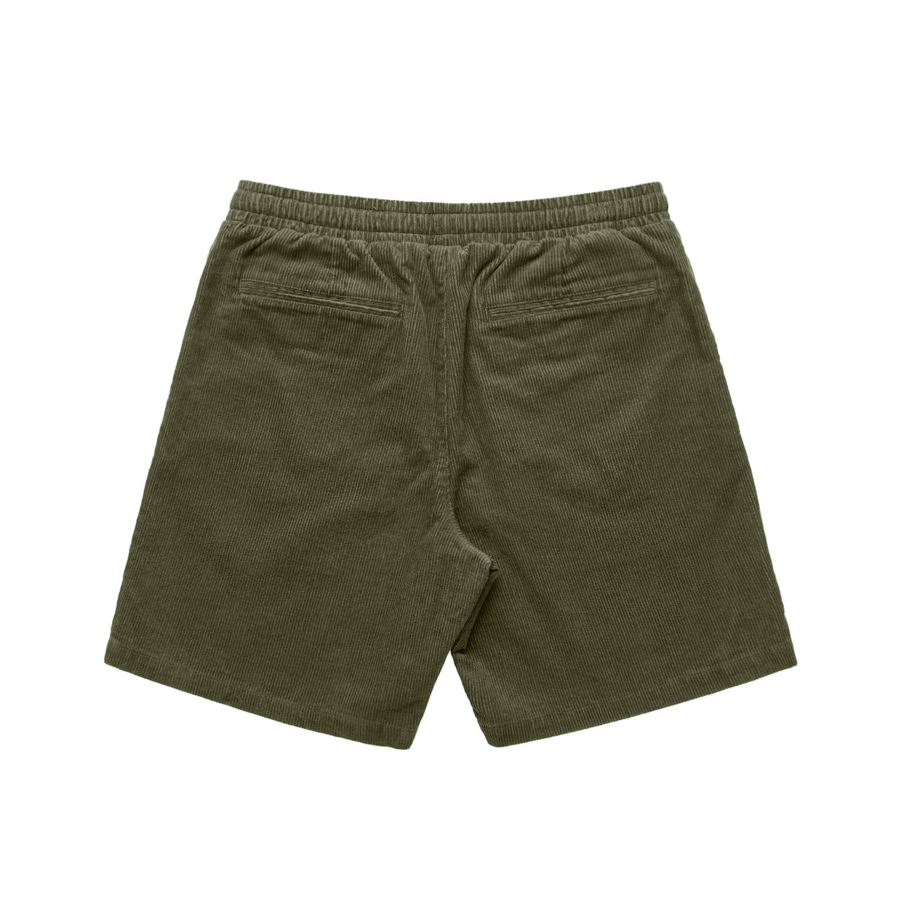 Cord Shorts 18" - ARMY - BACK