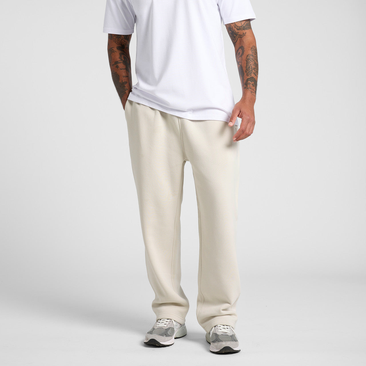 Relax Cuffless Track Pants - BACK